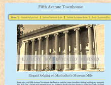 Tablet Screenshot of fifthavenuetownhouse.com